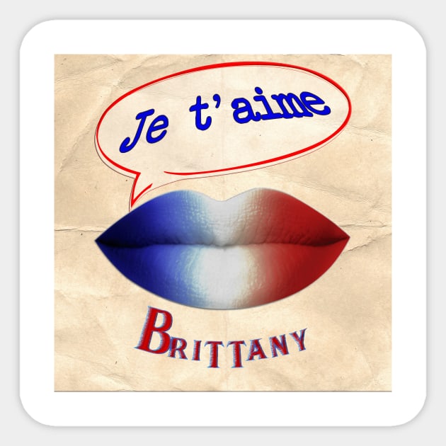 FRENCH KISS JETAIME BRITTANY Sticker by ShamSahid